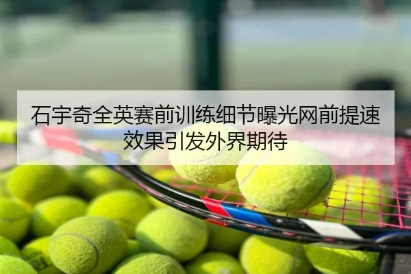 石宇奇全英赛前训练细节曝光网前提速效果引发外界期待